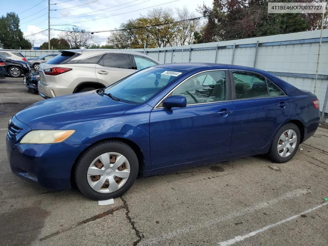 2007 Toyota Camry Ce VIN: 4T1BE46KX7U037727 Lot: 76080644