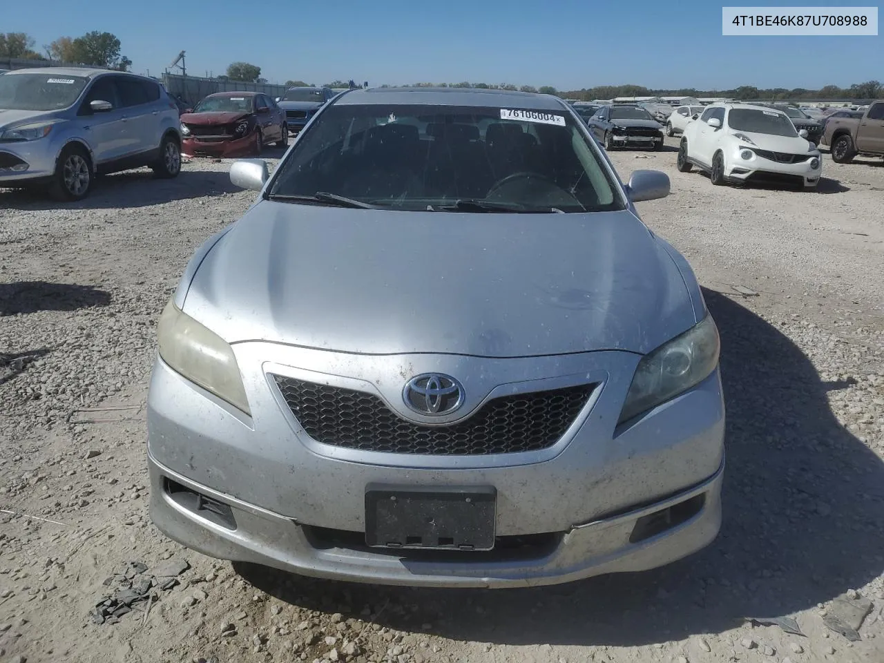 2007 Toyota Camry Ce VIN: 4T1BE46K87U708988 Lot: 76106004