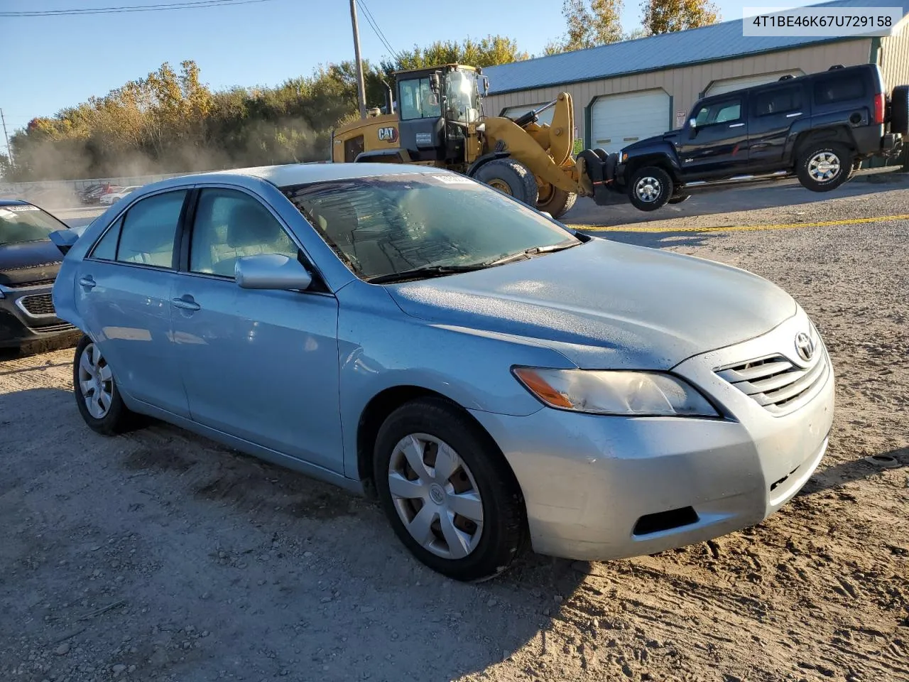 2007 Toyota Camry Ce VIN: 4T1BE46K67U729158 Lot: 76152274