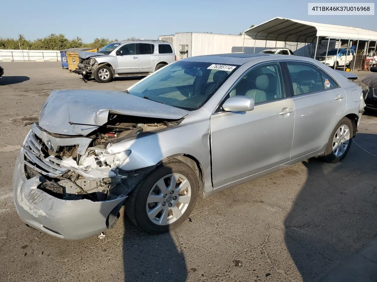 2007 Toyota Camry Le VIN: 4T1BK46K37U016968 Lot: 76285114