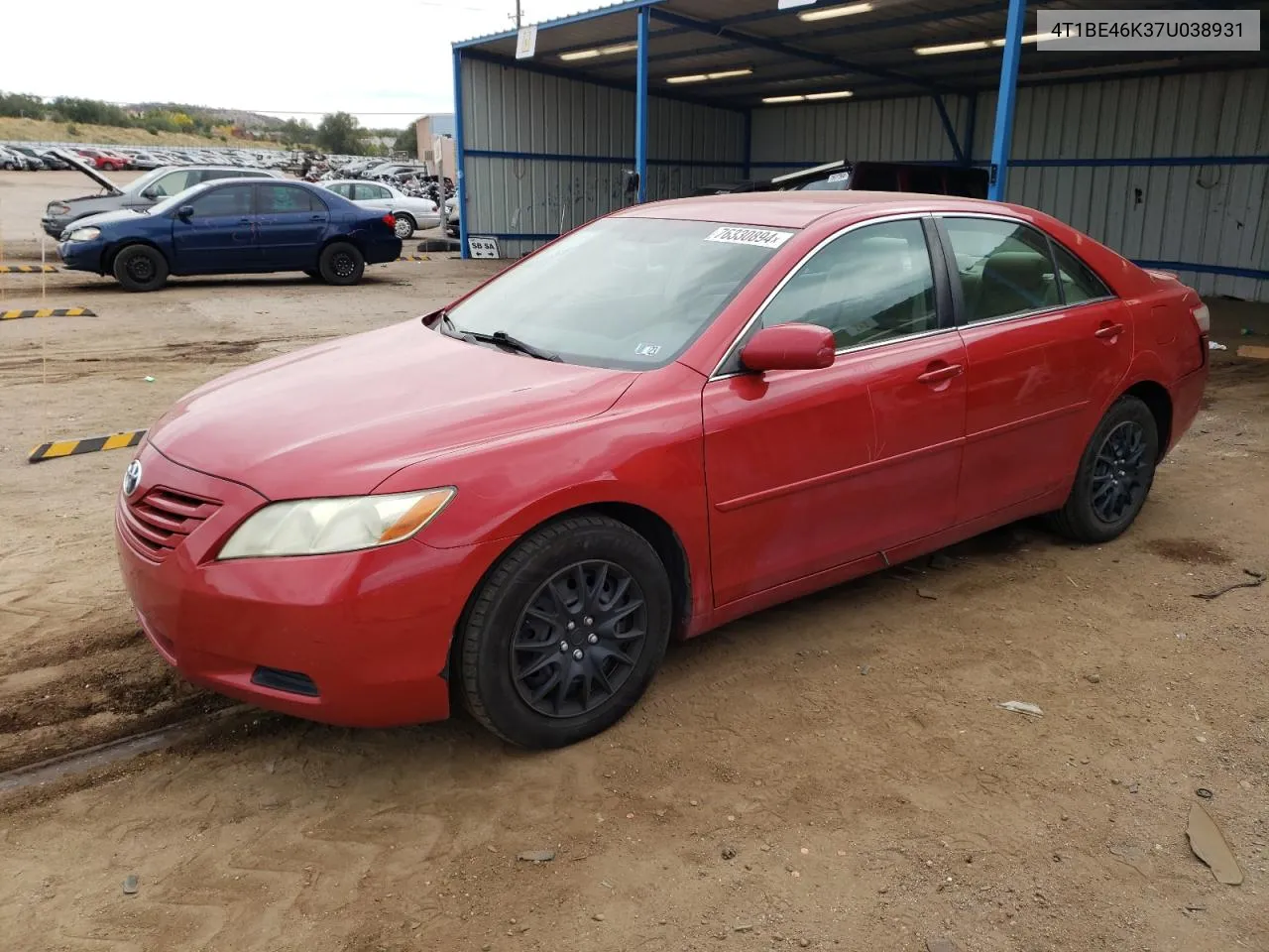 2007 Toyota Camry Ce VIN: 4T1BE46K37U038931 Lot: 76330894