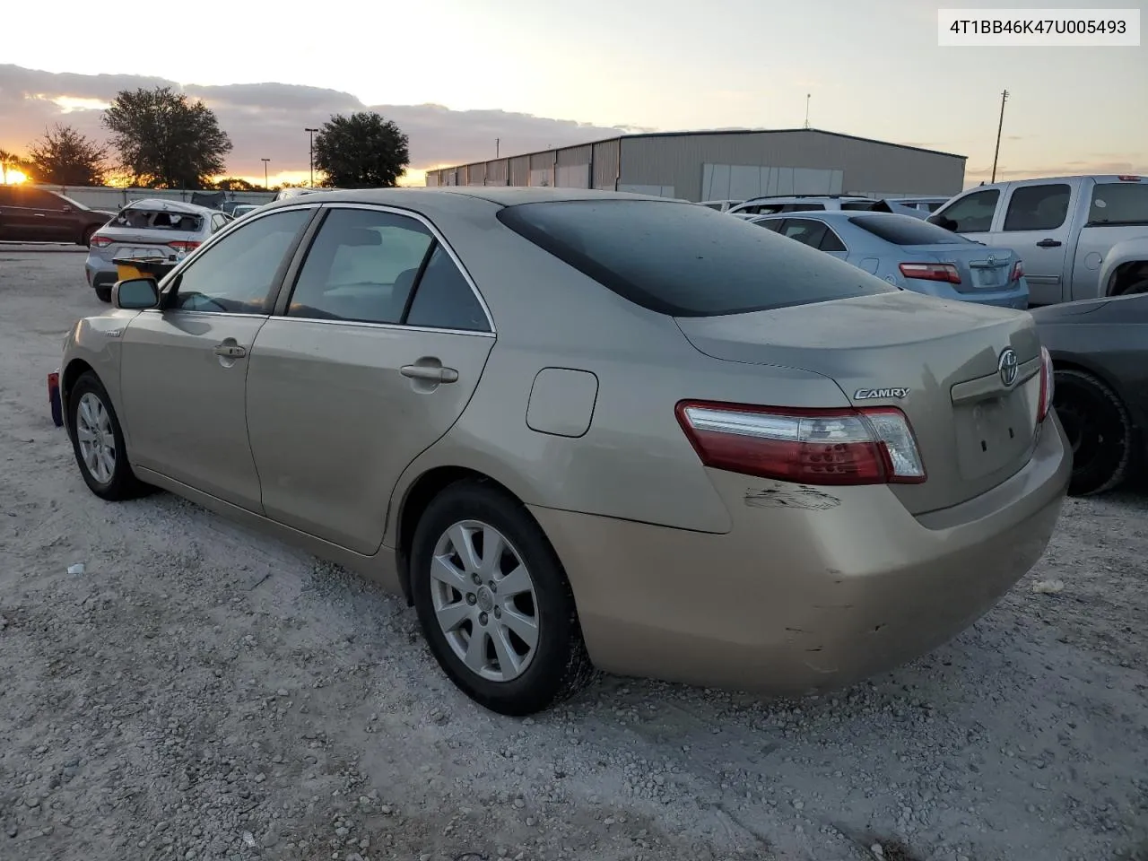 2007 Toyota Camry Hybrid VIN: 4T1BB46K47U005493 Lot: 76417924