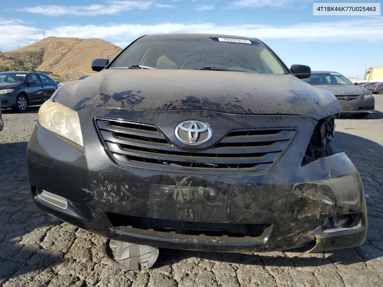 2007 Toyota Camry Le VIN: 4T1BK46K77U025463 Lot: 76597814