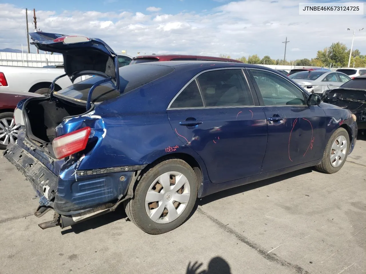 2007 Toyota Camry Ce VIN: JTNBE46K673124725 Lot: 76642764