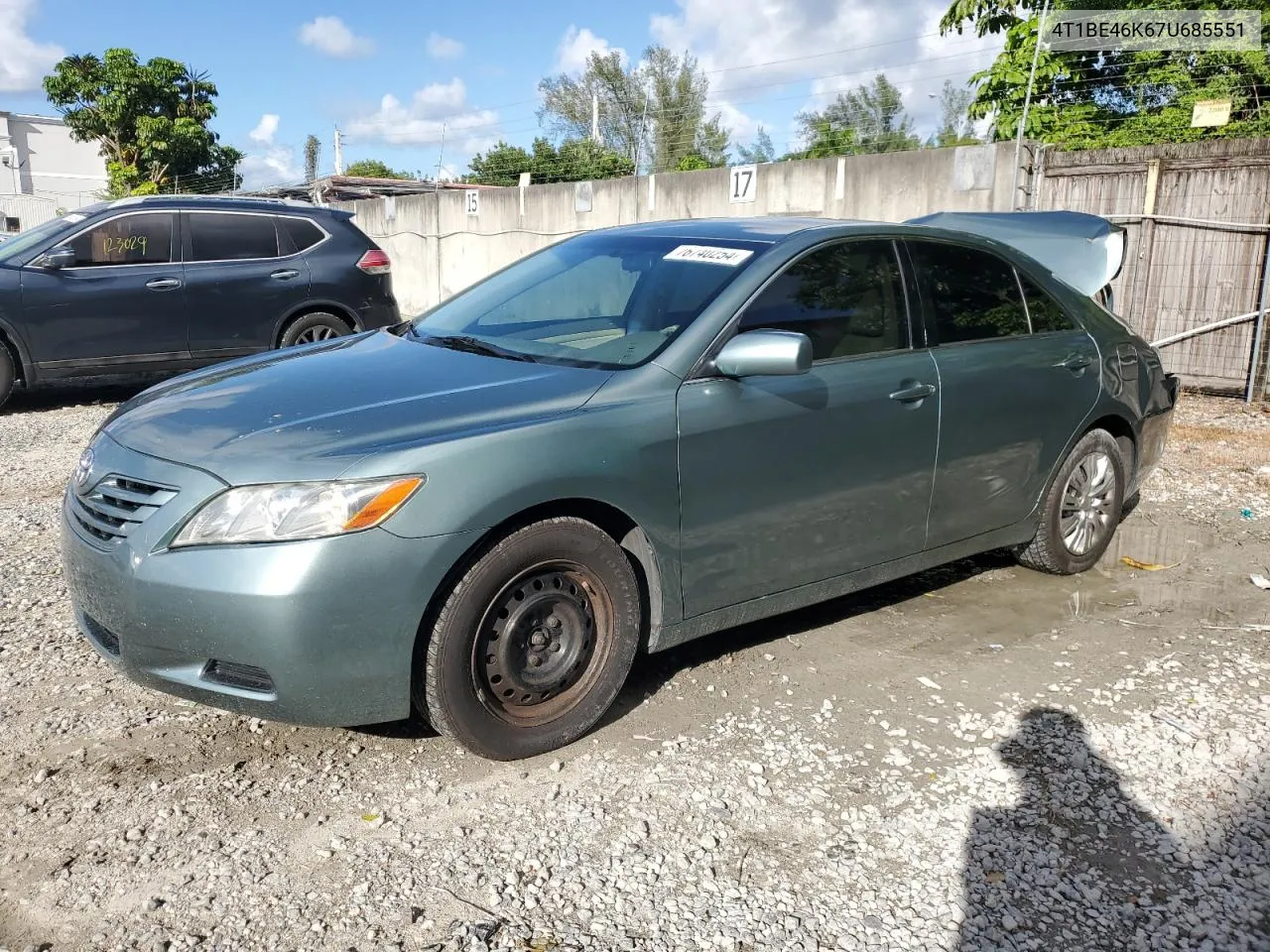 2007 Toyota Camry Ce VIN: 4T1BE46K67U685551 Lot: 76740254