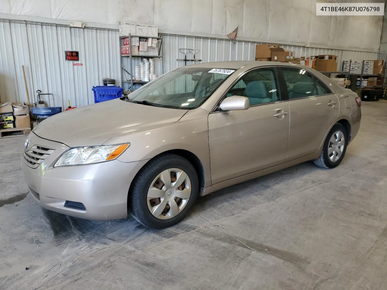 2007 Toyota Camry Ce VIN: 4T1BE46K87U076798 Lot: 76767924