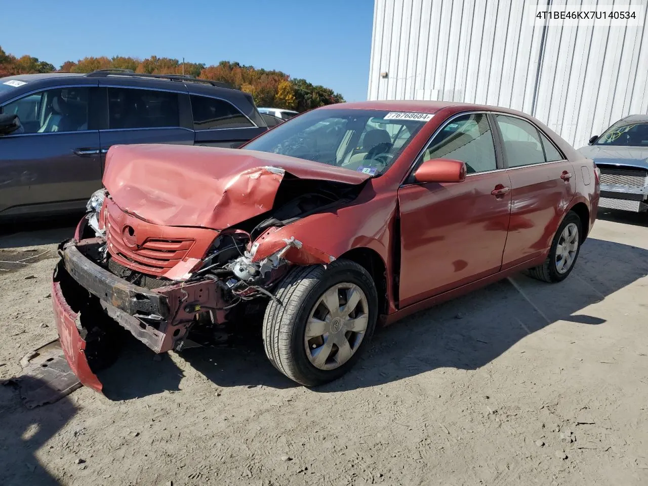 2007 Toyota Camry Ce VIN: 4T1BE46KX7U140534 Lot: 76768684