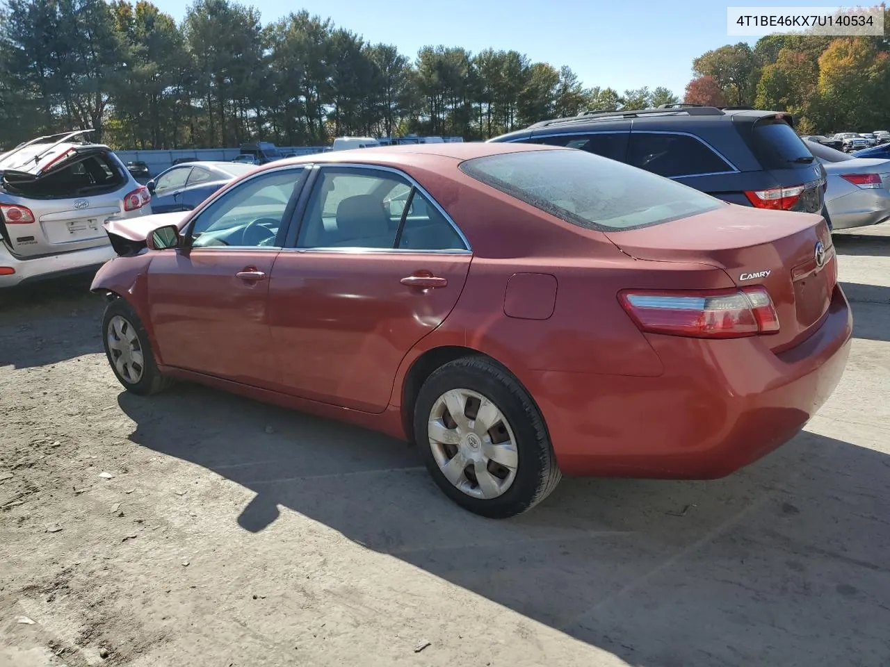 2007 Toyota Camry Ce VIN: 4T1BE46KX7U140534 Lot: 76768684