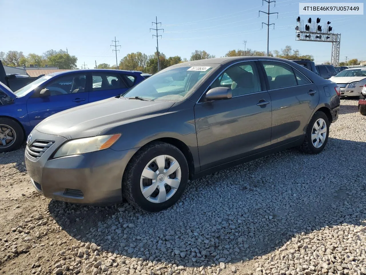 2007 Toyota Camry Ce VIN: 4T1BE46K97U057449 Lot: 76770634