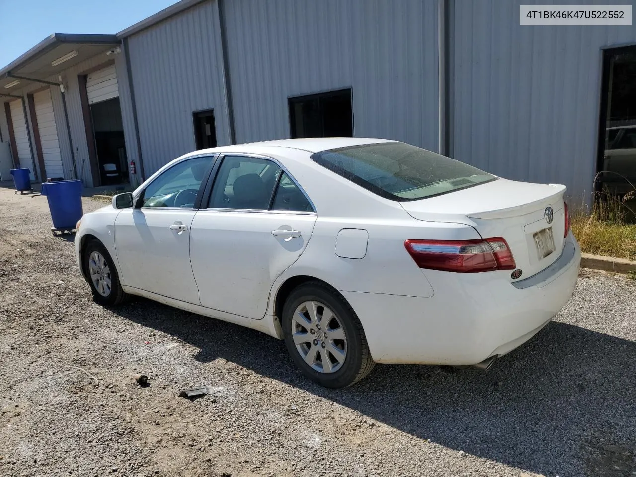 2007 Toyota Camry Le VIN: 4T1BK46K47U522552 Lot: 76831014