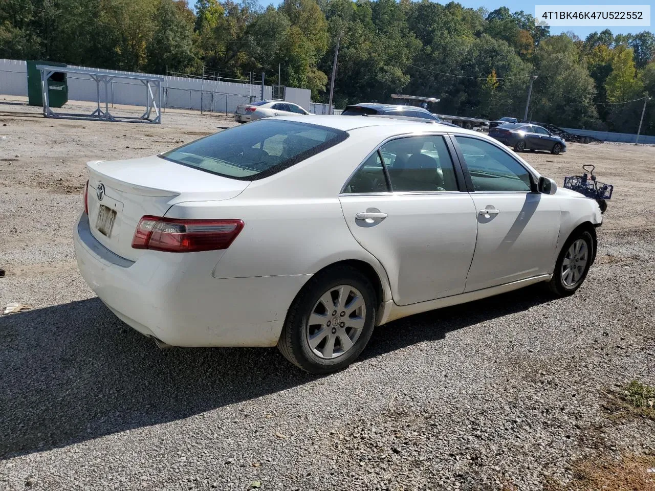 2007 Toyota Camry Le VIN: 4T1BK46K47U522552 Lot: 76831014