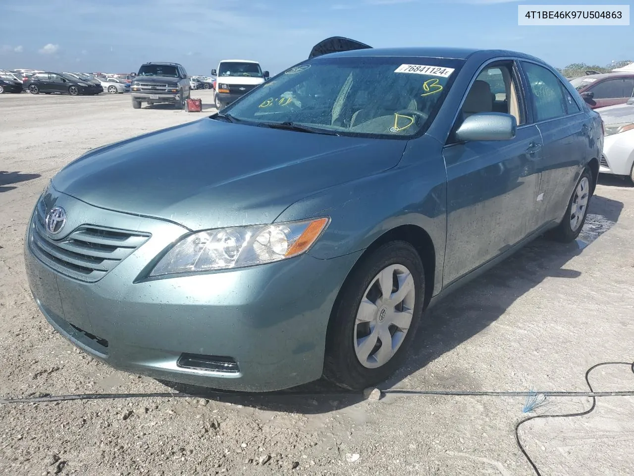 2007 Toyota Camry Ce VIN: 4T1BE46K97U504863 Lot: 76841124