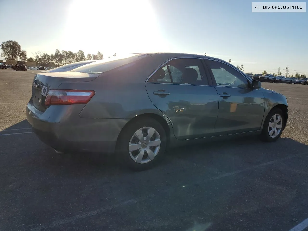 2007 Toyota Camry Le VIN: 4T1BK46K67U514100 Lot: 76845394