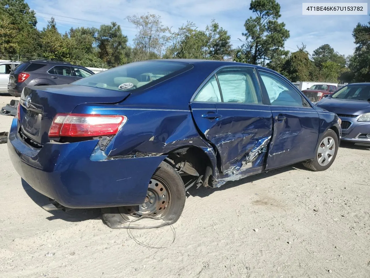 2007 Toyota Camry Ce VIN: 4T1BE46K67U153782 Lot: 76870024