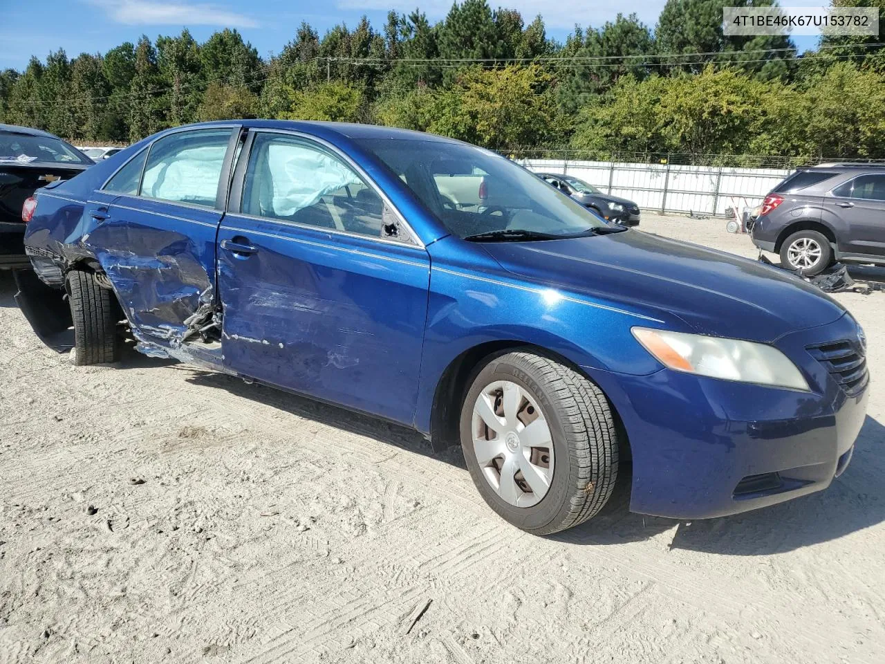 2007 Toyota Camry Ce VIN: 4T1BE46K67U153782 Lot: 76870024