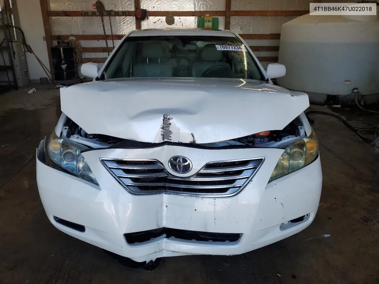 2007 Toyota Camry Hybrid VIN: 4T1BB46K47U022018 Lot: 76977234