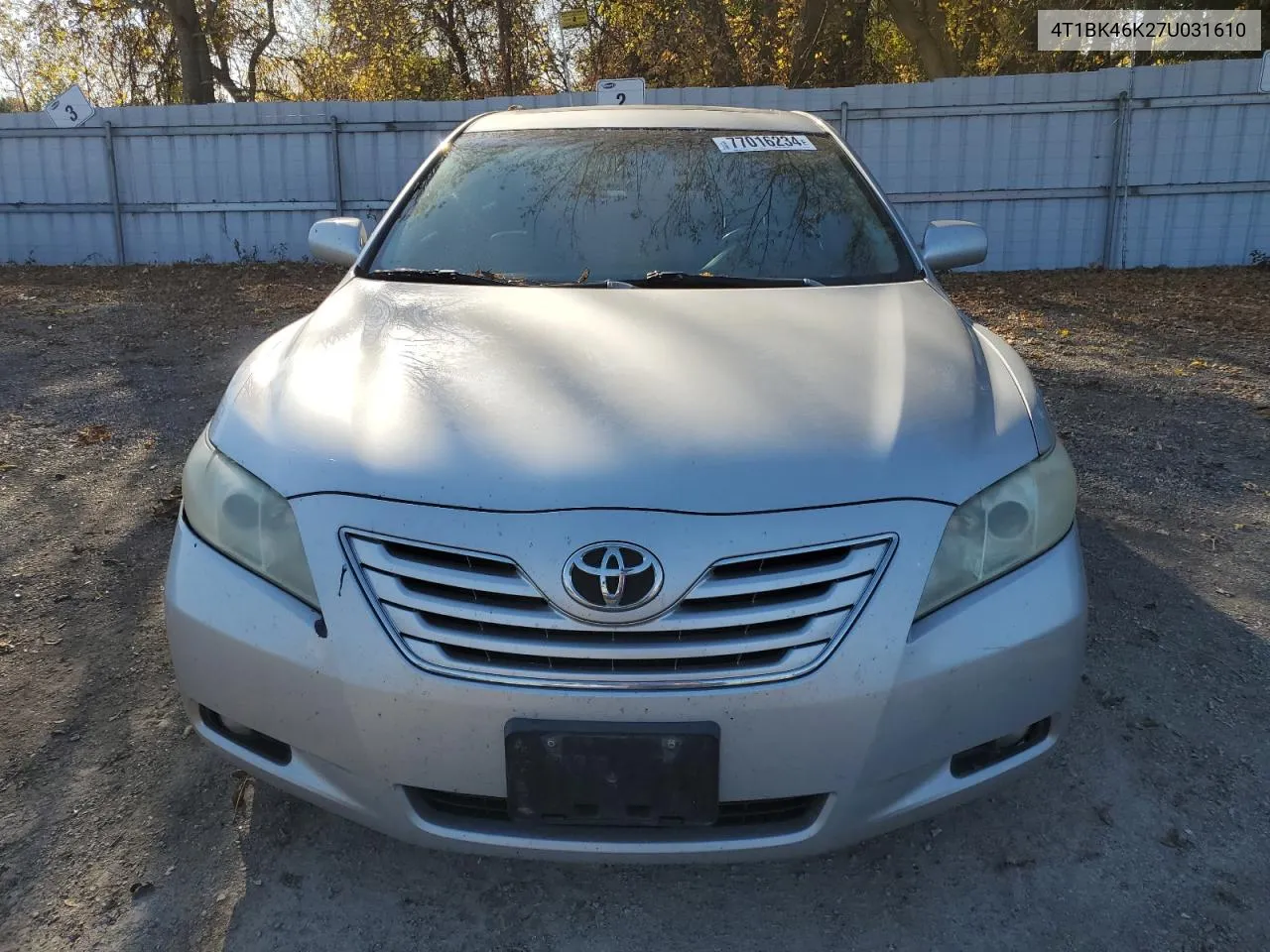 2007 Toyota Camry Le VIN: 4T1BK46K27U031610 Lot: 77016234