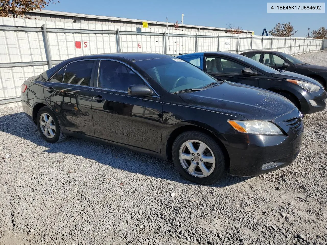 2007 Toyota Camry Ce VIN: 4T1BE46K17U584692 Lot: 77029734