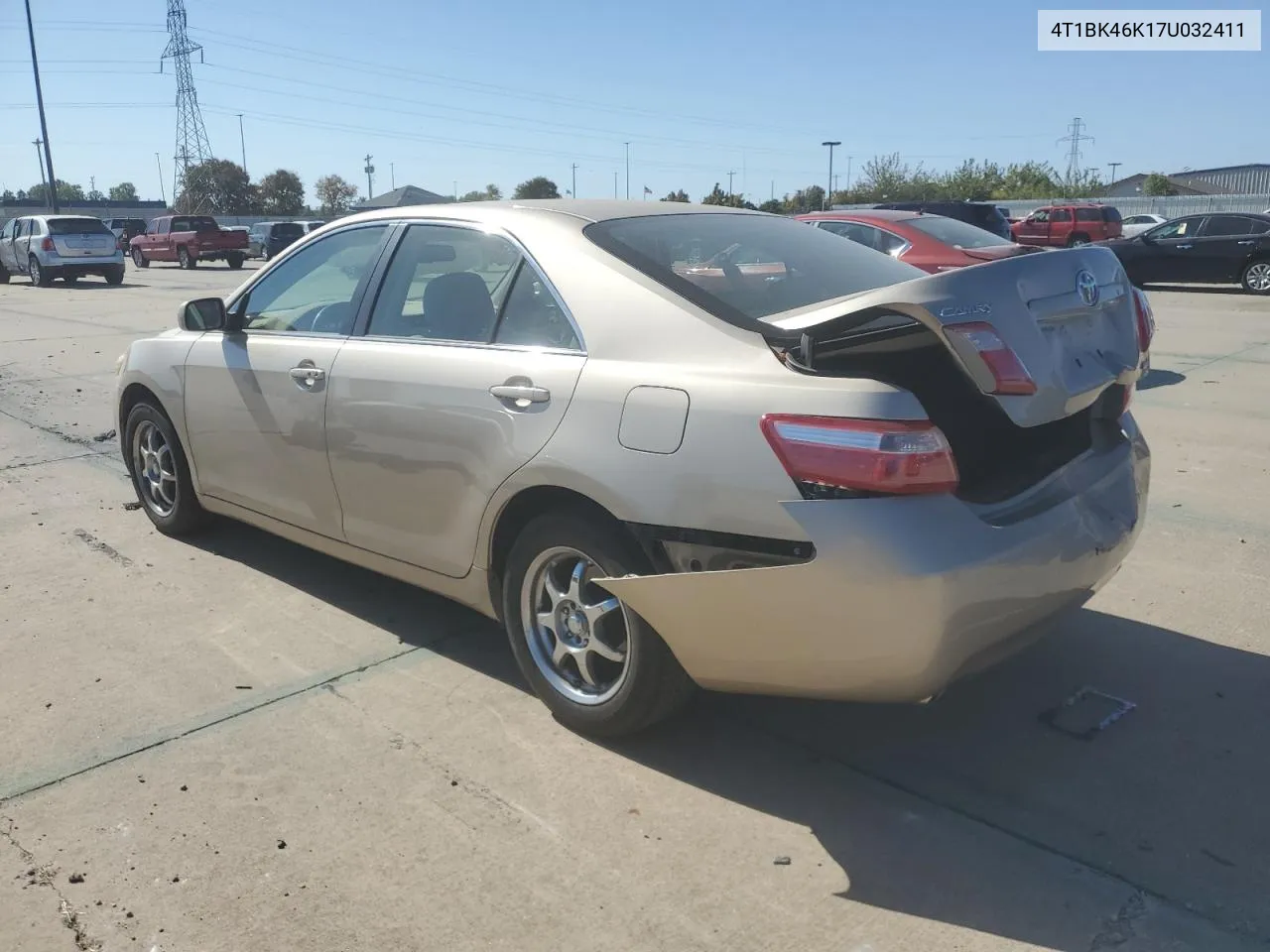 2007 Toyota Camry Le VIN: 4T1BK46K17U032411 Lot: 77128354