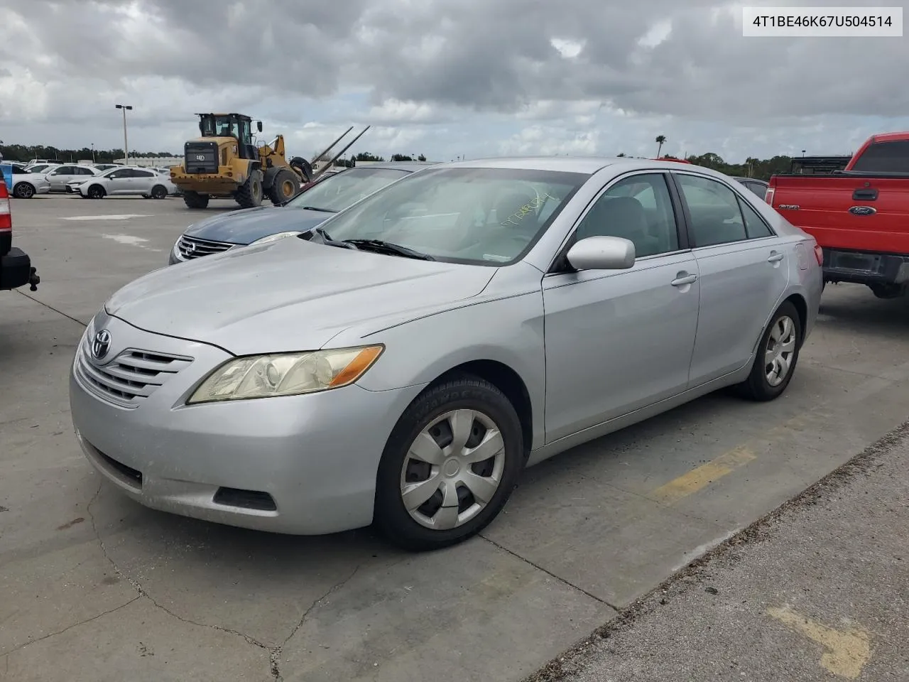 2007 Toyota Camry Ce VIN: 4T1BE46K67U504514 Lot: 77249174