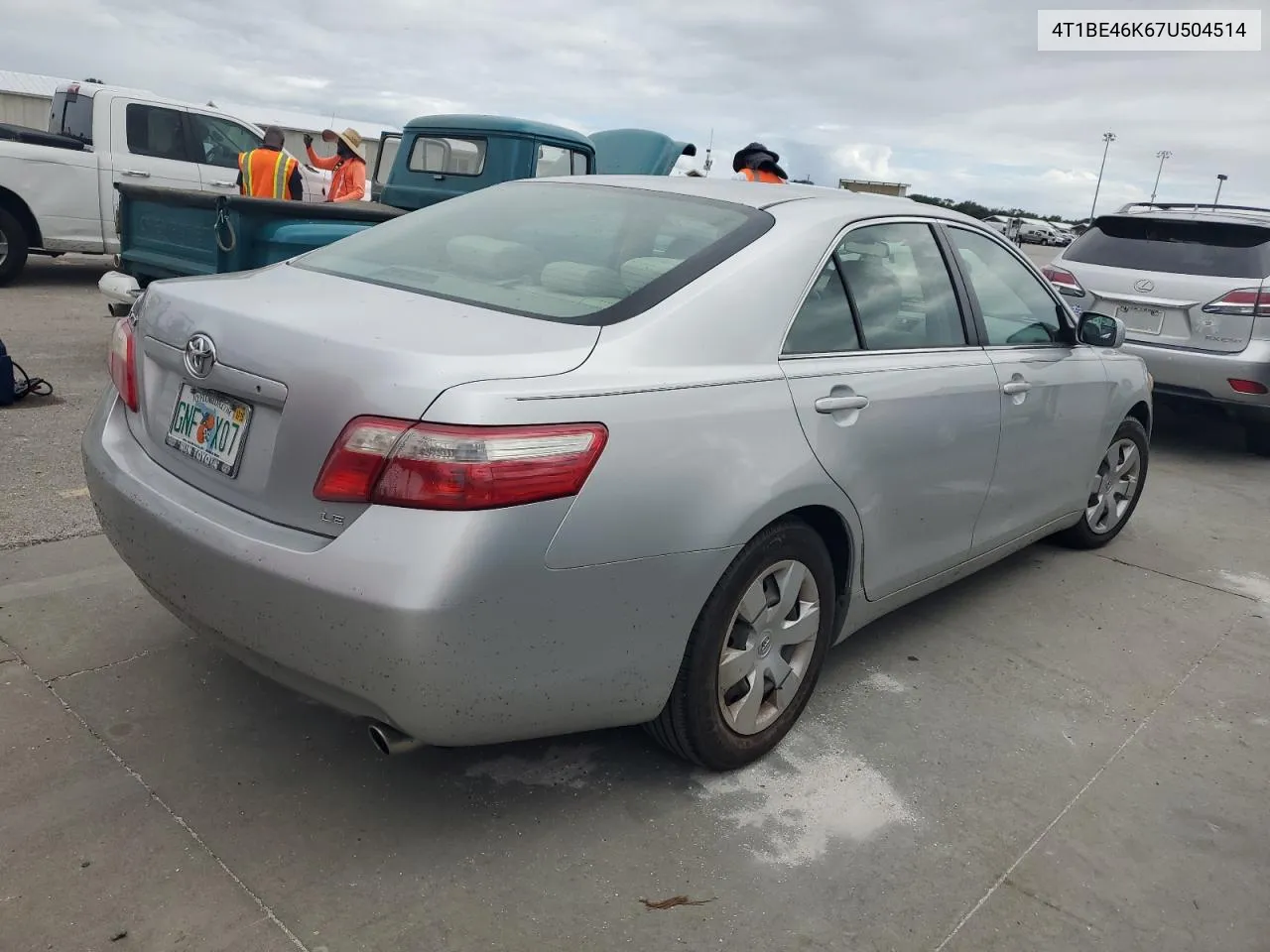 2007 Toyota Camry Ce VIN: 4T1BE46K67U504514 Lot: 77249174