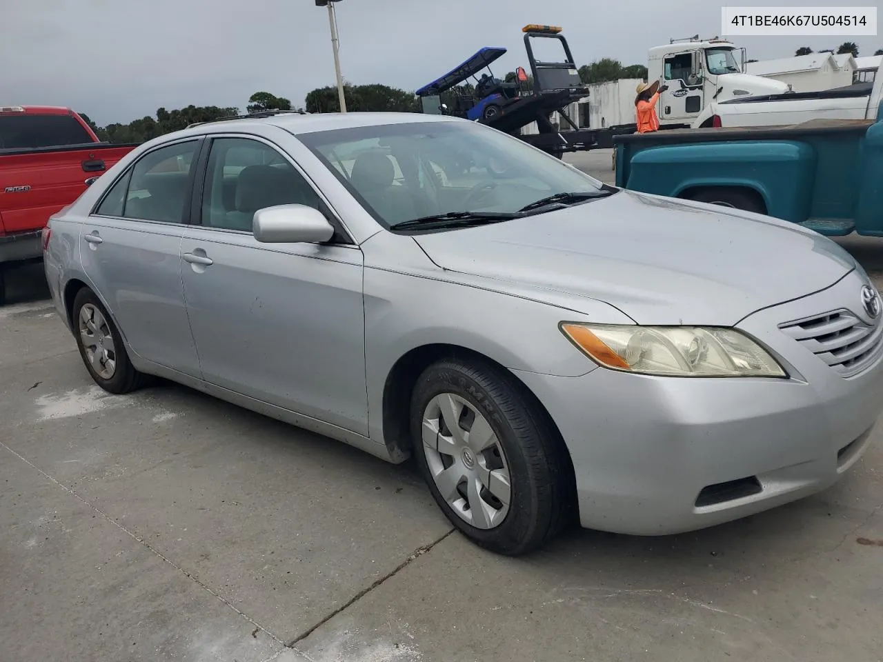 2007 Toyota Camry Ce VIN: 4T1BE46K67U504514 Lot: 77249174