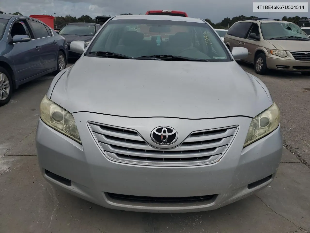 2007 Toyota Camry Ce VIN: 4T1BE46K67U504514 Lot: 77249174