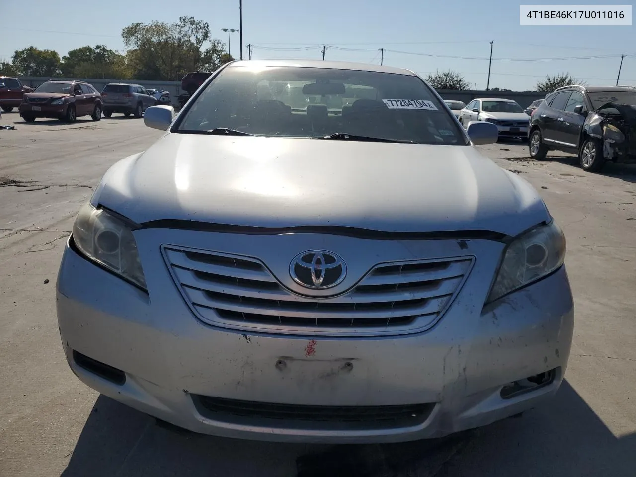 2007 Toyota Camry Ce VIN: 4T1BE46K17U011016 Lot: 77284794