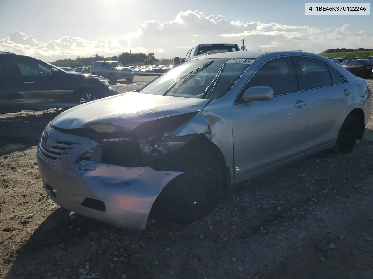 4T1BE46K37U122246 2007 Toyota Camry Ce