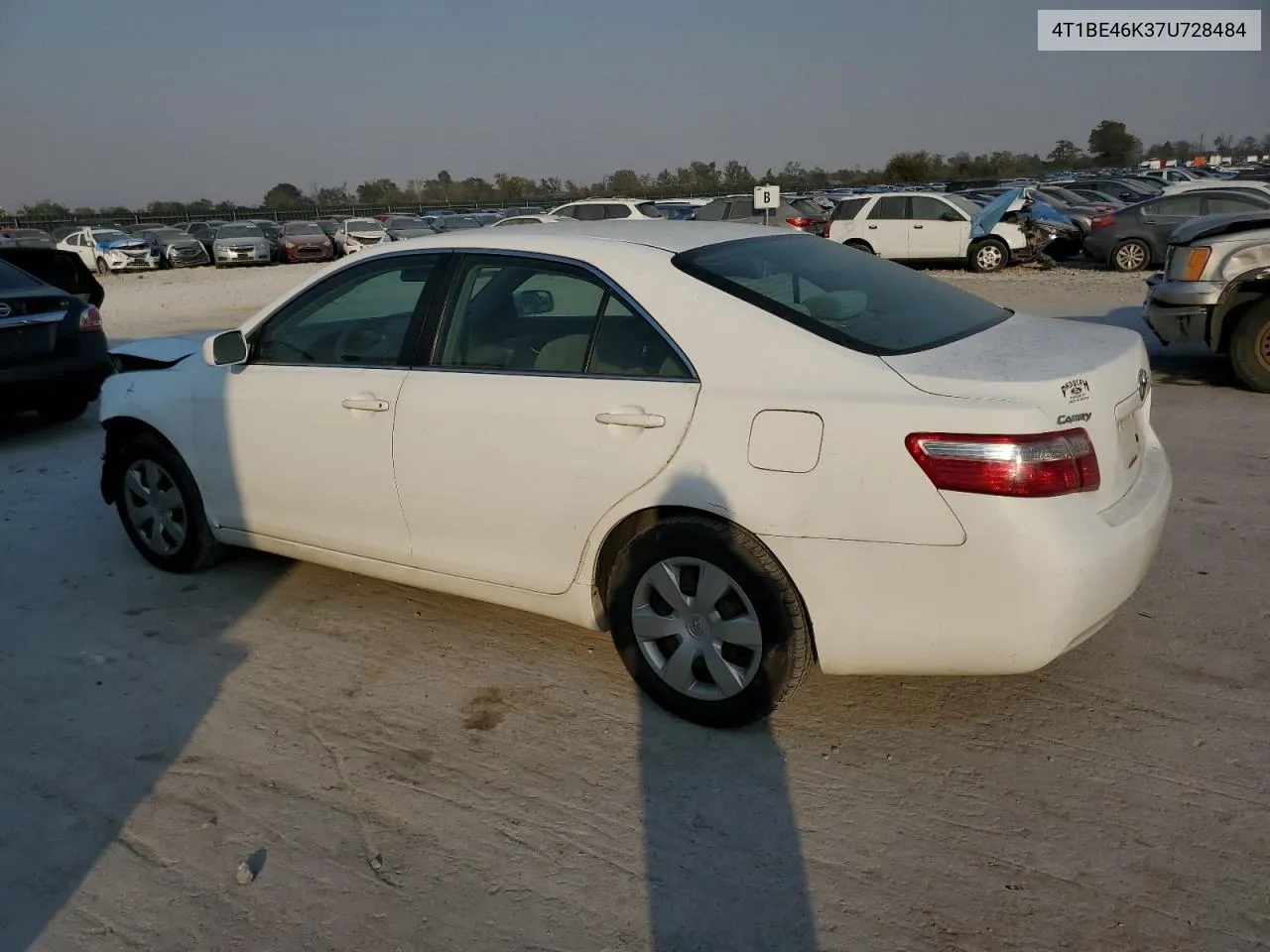 4T1BE46K37U728484 2007 Toyota Camry Ce