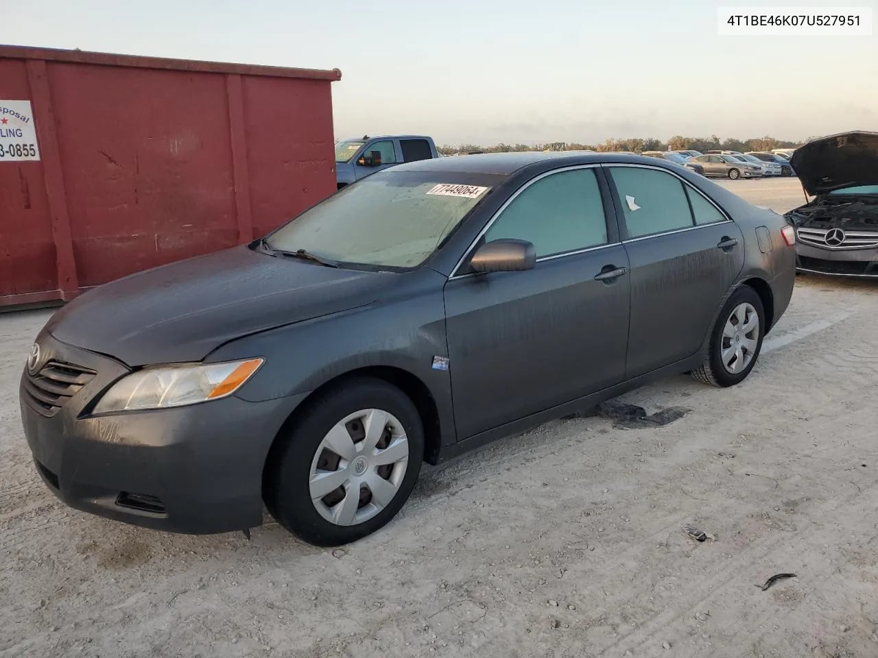 2007 Toyota Camry Ce VIN: 4T1BE46K07U527951 Lot: 77449064