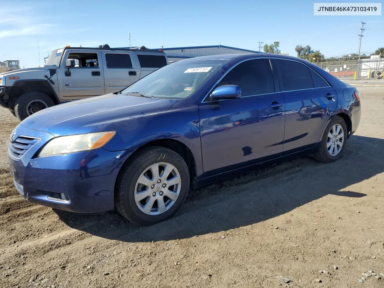 2007 Toyota Camry Ce VIN: JTNBE46K473103419 Lot: 77634114