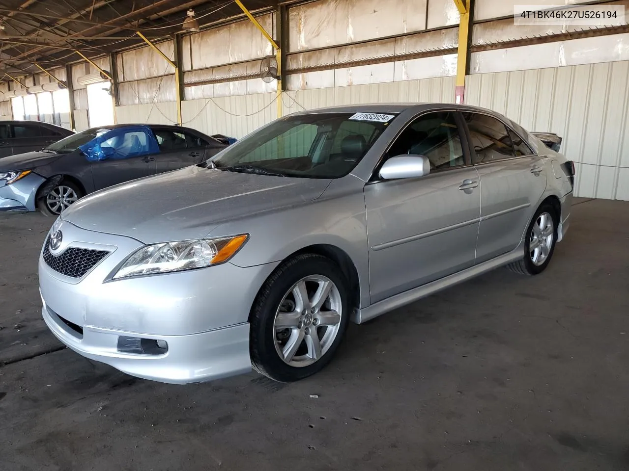 2007 Toyota Camry Le VIN: 4T1BK46K27U526194 Lot: 77652024