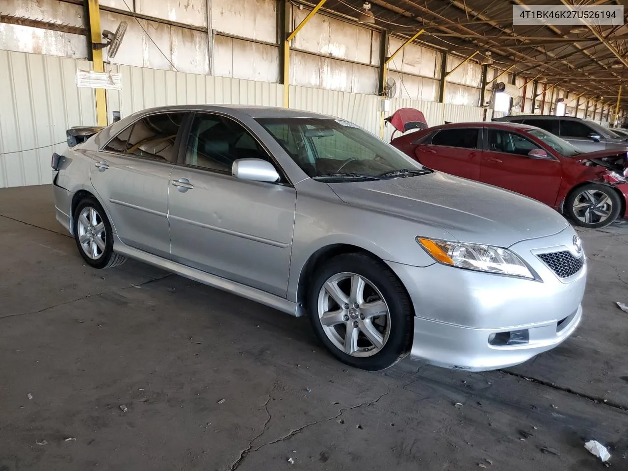 2007 Toyota Camry Le VIN: 4T1BK46K27U526194 Lot: 77652024