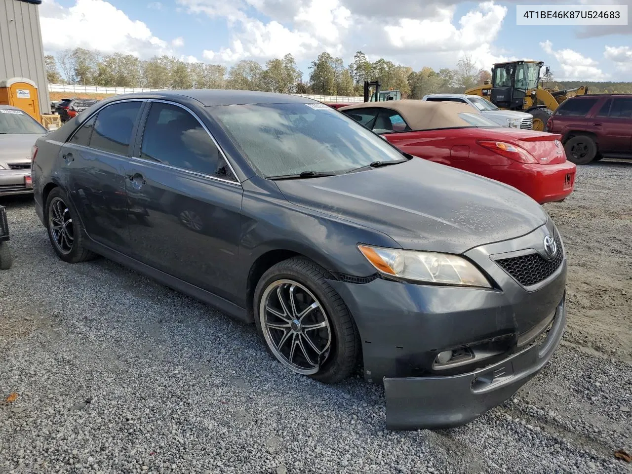 2007 Toyota Camry Ce VIN: 4T1BE46K87U524683 Lot: 77652564