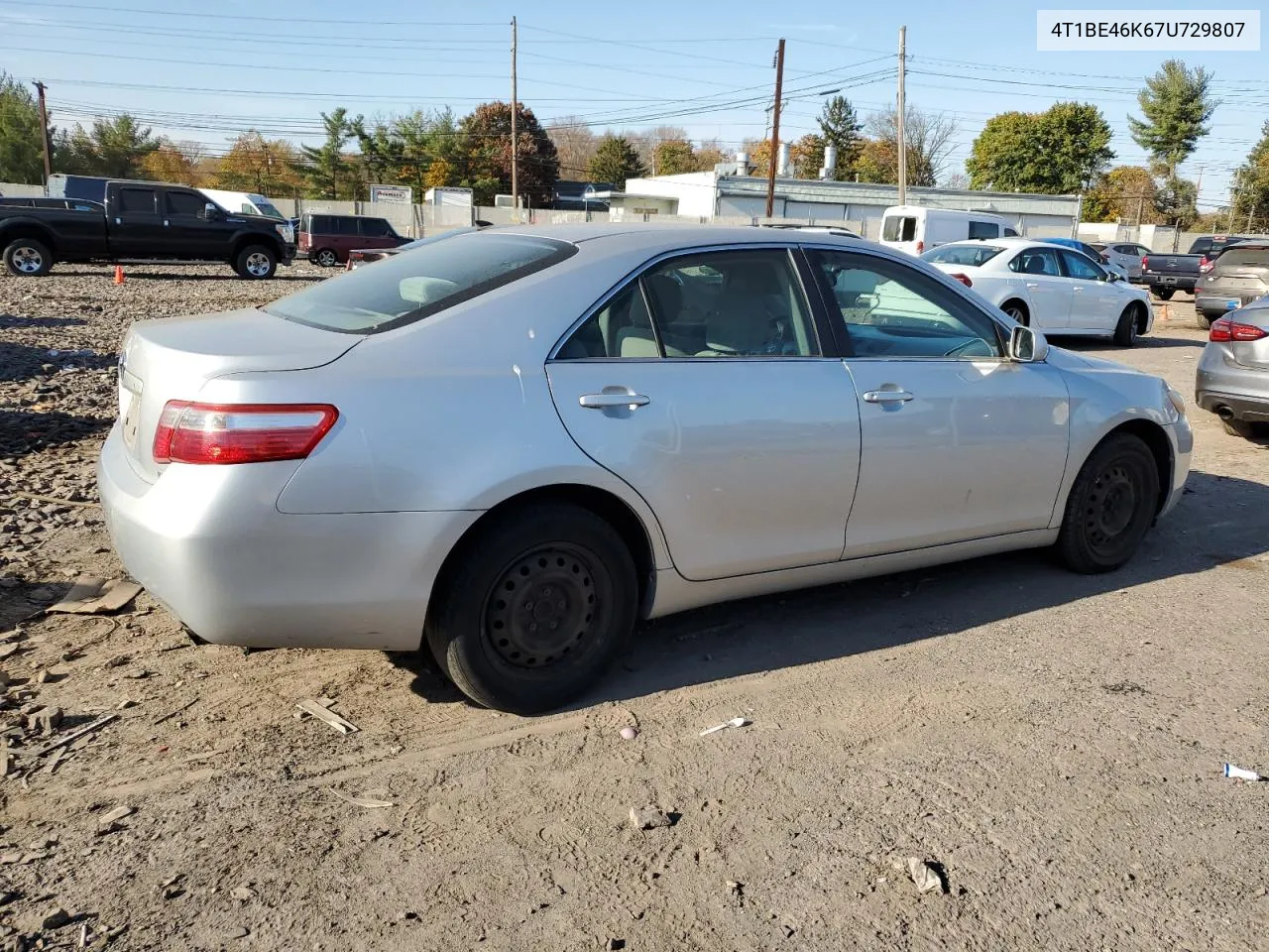 2007 Toyota Camry Ce VIN: 4T1BE46K67U729807 Lot: 77750174