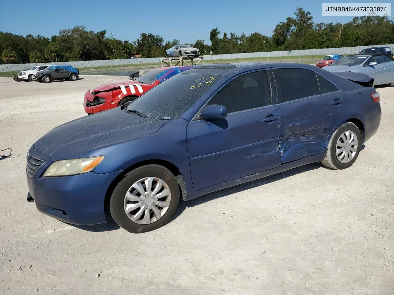 2007 Toyota Camry Hybrid VIN: JTNBB46K473035874 Lot: 77768574