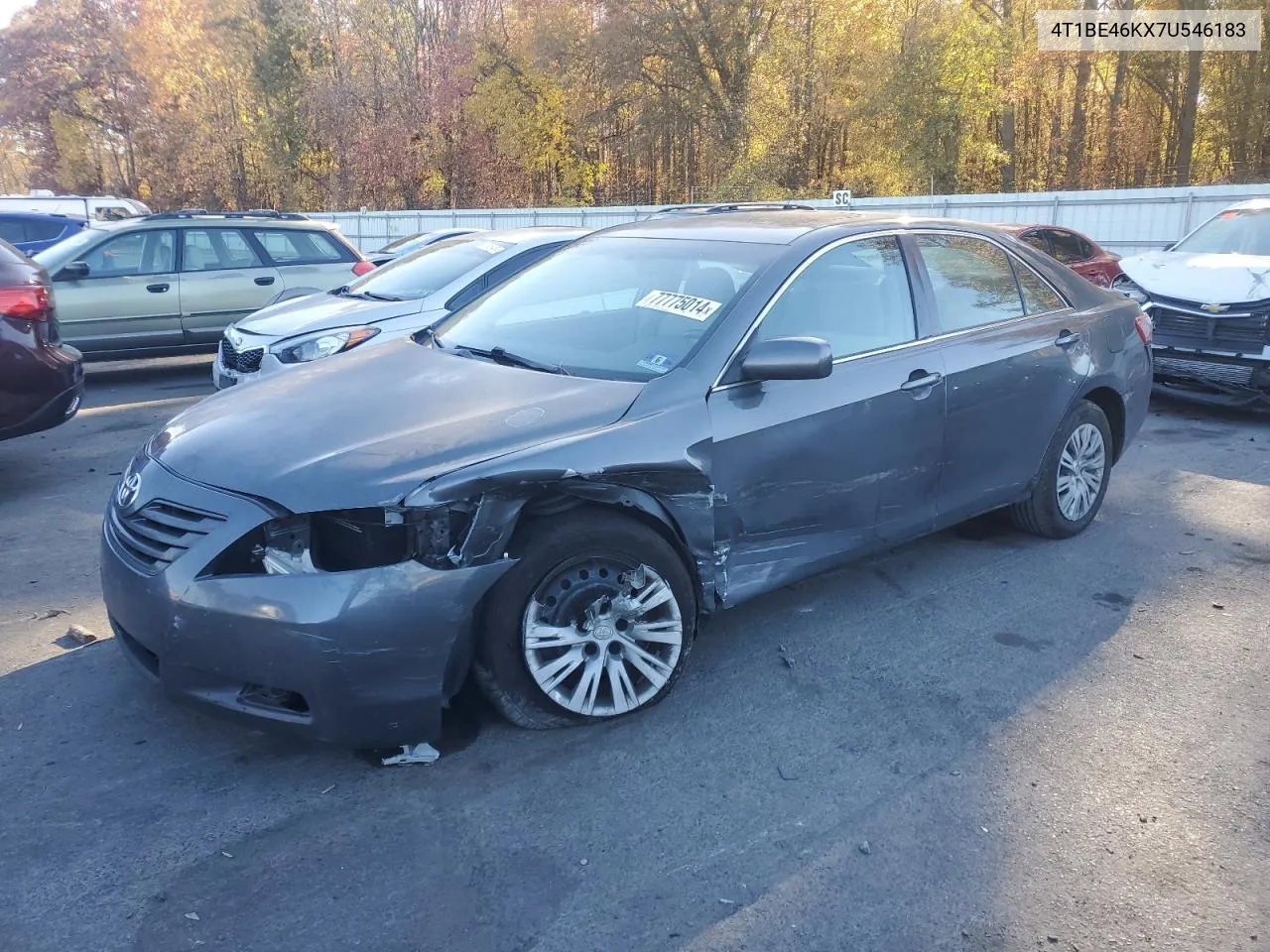 2007 Toyota Camry Ce VIN: 4T1BE46KX7U546183 Lot: 77775014