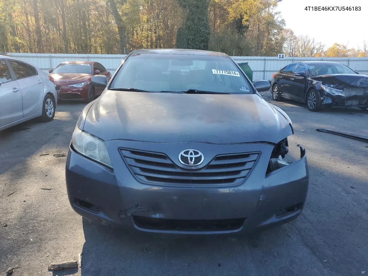 2007 Toyota Camry Ce VIN: 4T1BE46KX7U546183 Lot: 77775014