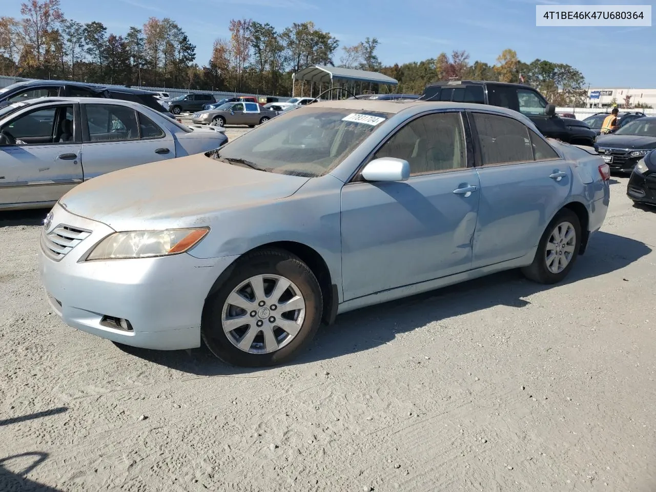 2007 Toyota Camry Ce VIN: 4T1BE46K47U680364 Lot: 77831704