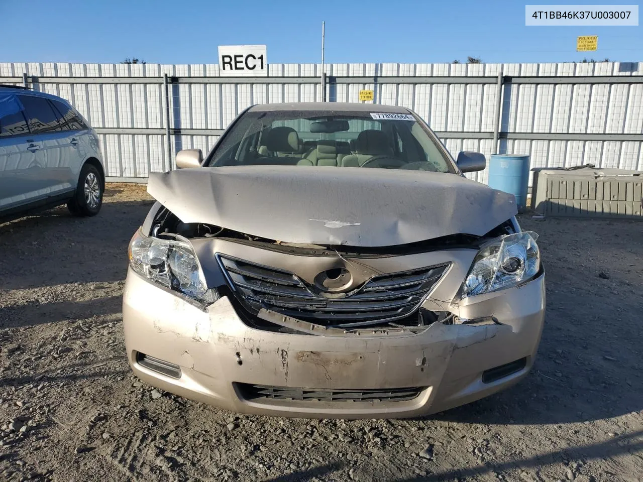 2007 Toyota Camry Hybrid VIN: 4T1BB46K37U003007 Lot: 77892664