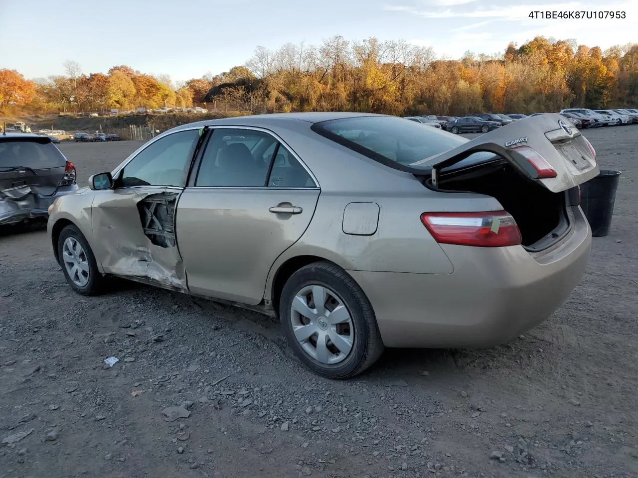 2007 Toyota Camry Ce VIN: 4T1BE46K87U107953 Lot: 77953654