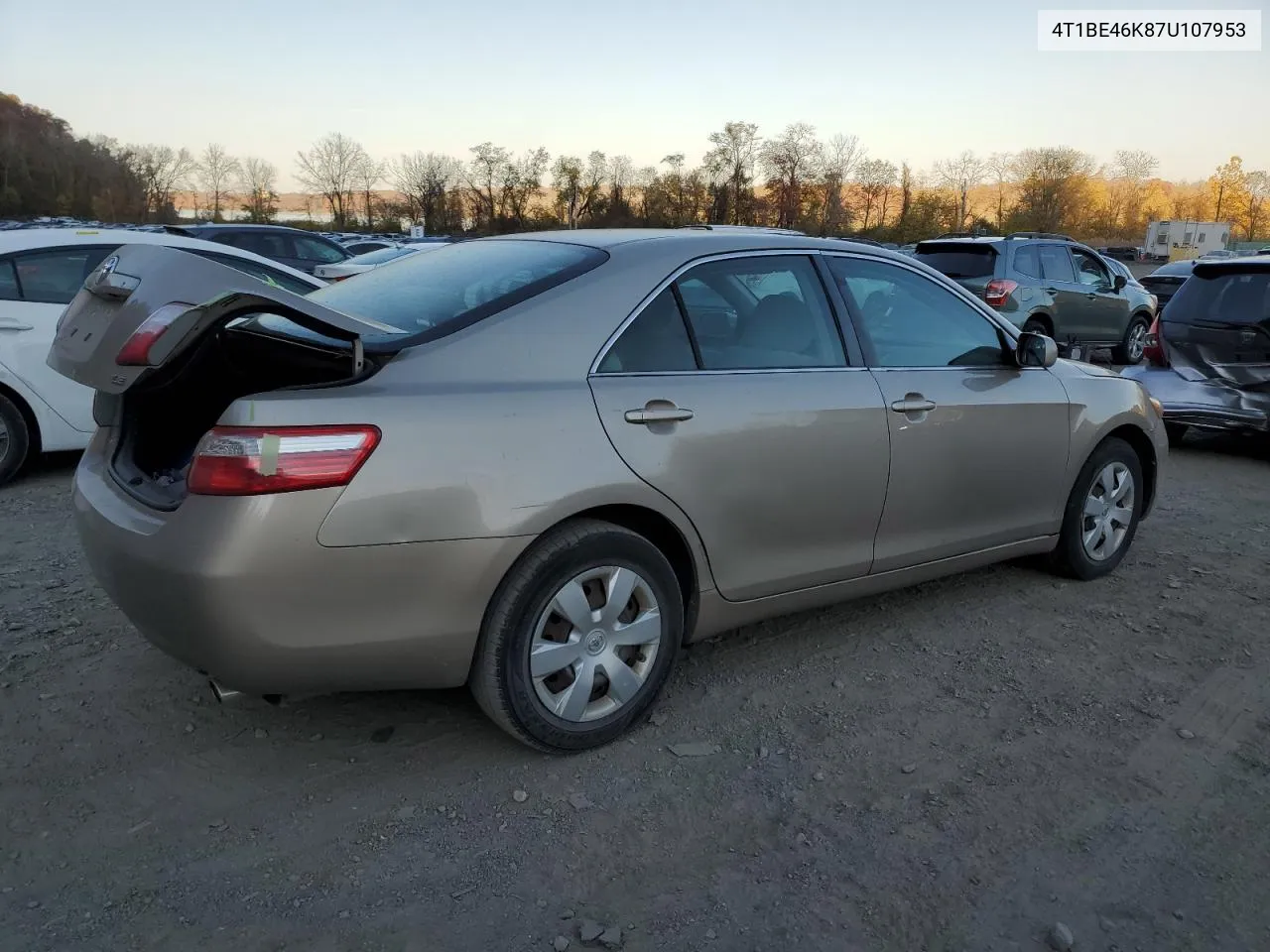 2007 Toyota Camry Ce VIN: 4T1BE46K87U107953 Lot: 77953654