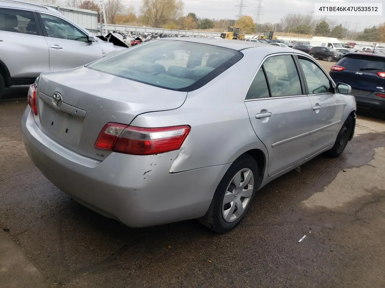 2007 Toyota Camry Ce VIN: 4T1BE46K47U533512 Lot: 78083384