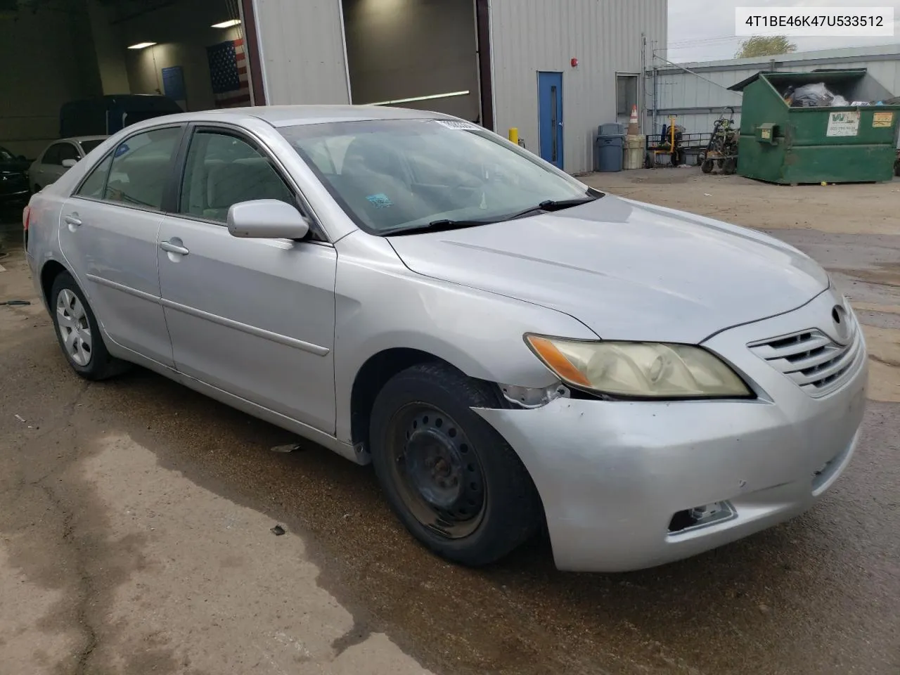 2007 Toyota Camry Ce VIN: 4T1BE46K47U533512 Lot: 78083384