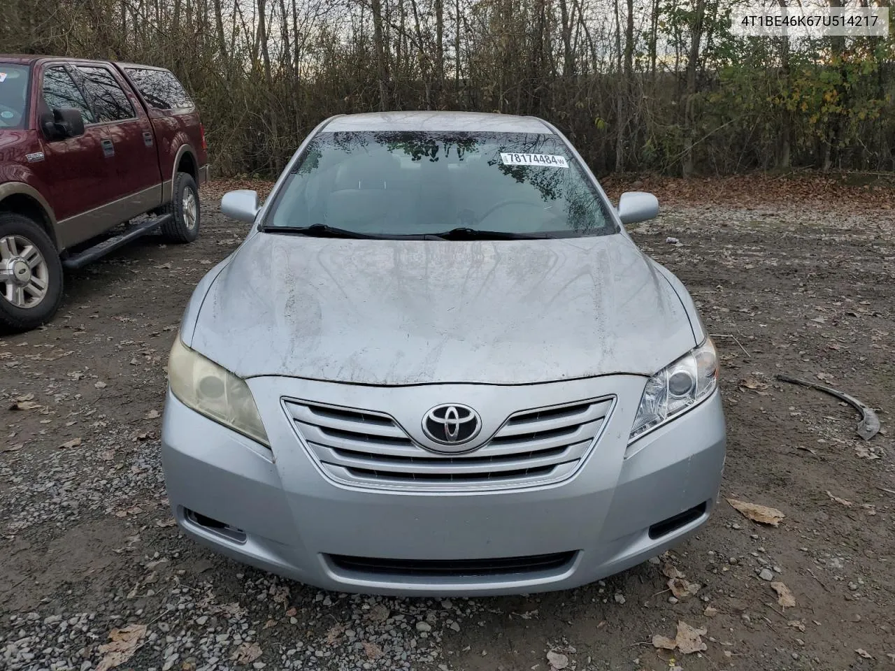 2007 Toyota Camry Ce VIN: 4T1BE46K67U514217 Lot: 78174484