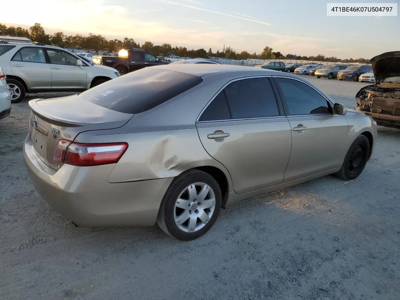 2007 Toyota Camry Ce VIN: 4T1BE46K07U504797 Lot: 78254954