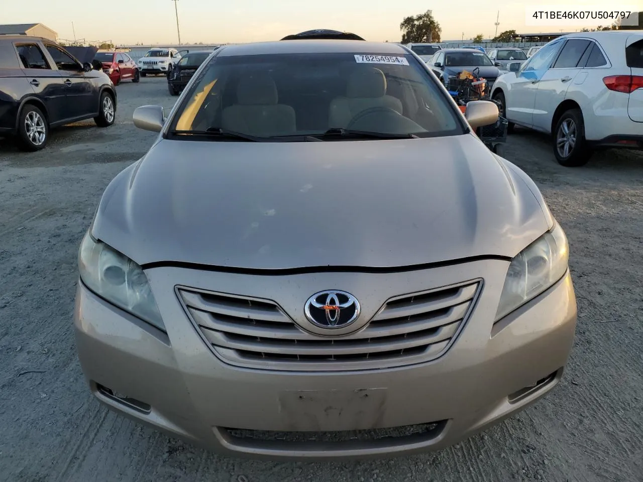 2007 Toyota Camry Ce VIN: 4T1BE46K07U504797 Lot: 78254954