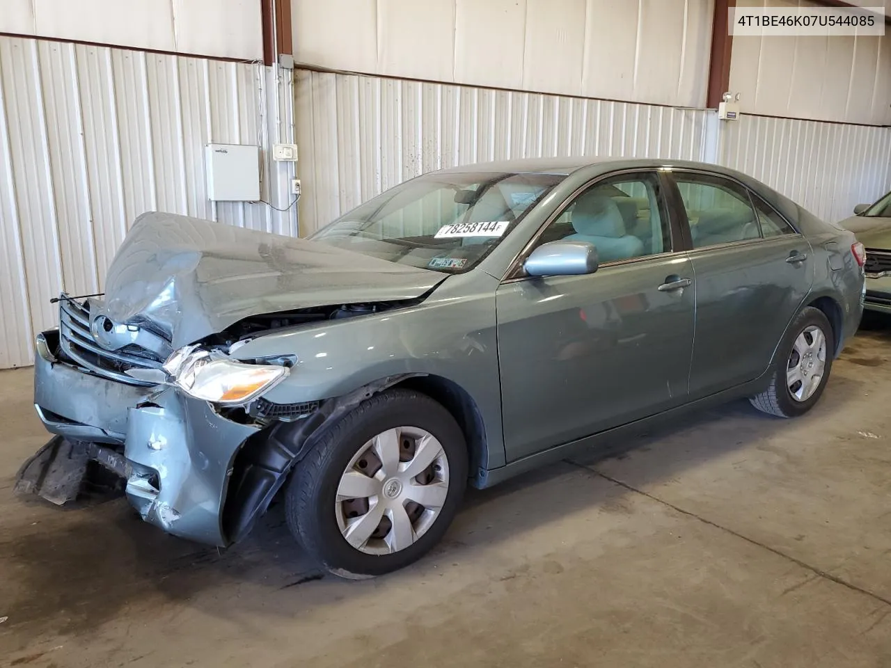 2007 Toyota Camry Ce VIN: 4T1BE46K07U544085 Lot: 78258144