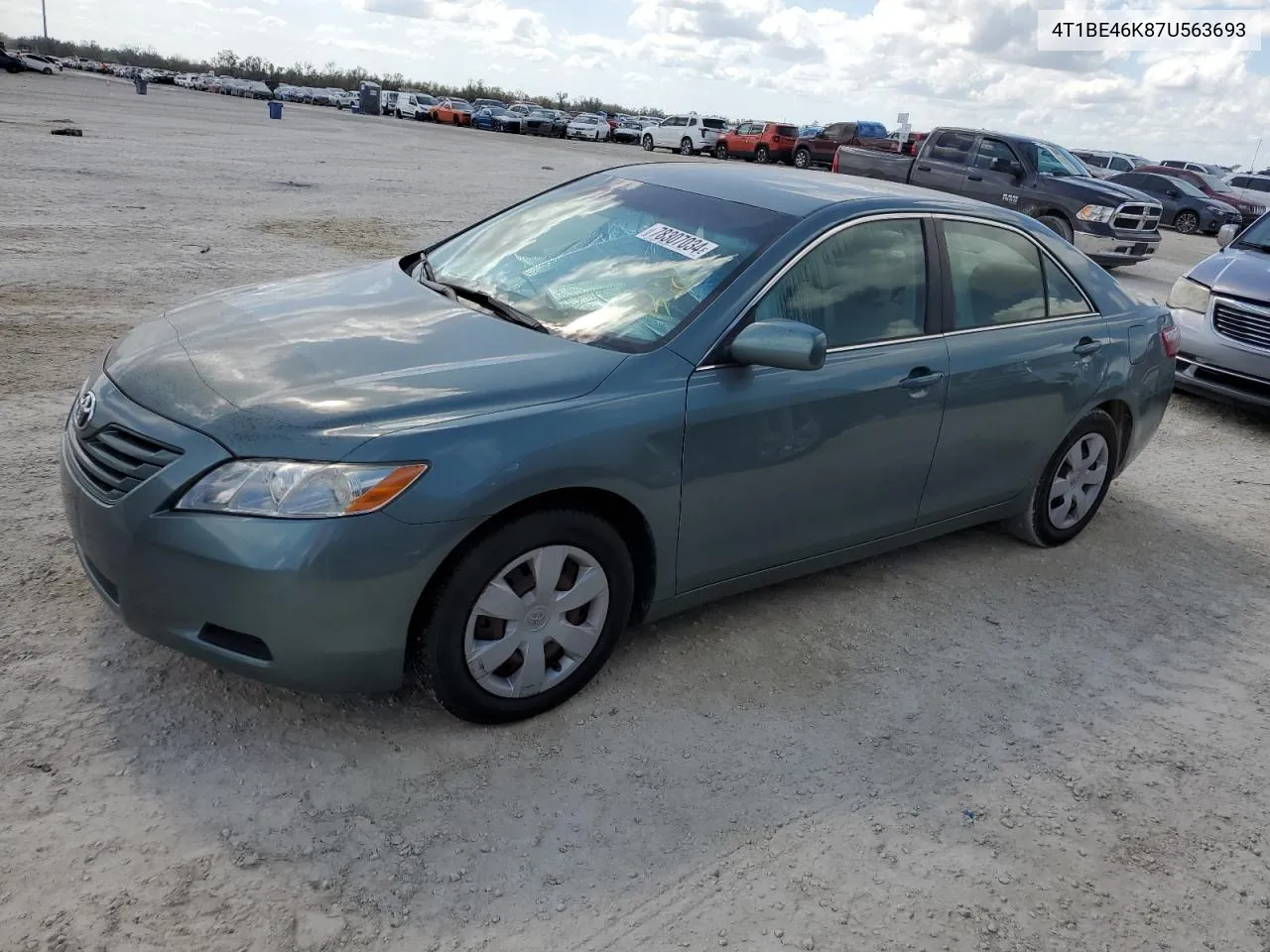 2007 Toyota Camry Ce VIN: 4T1BE46K87U563693 Lot: 78307034